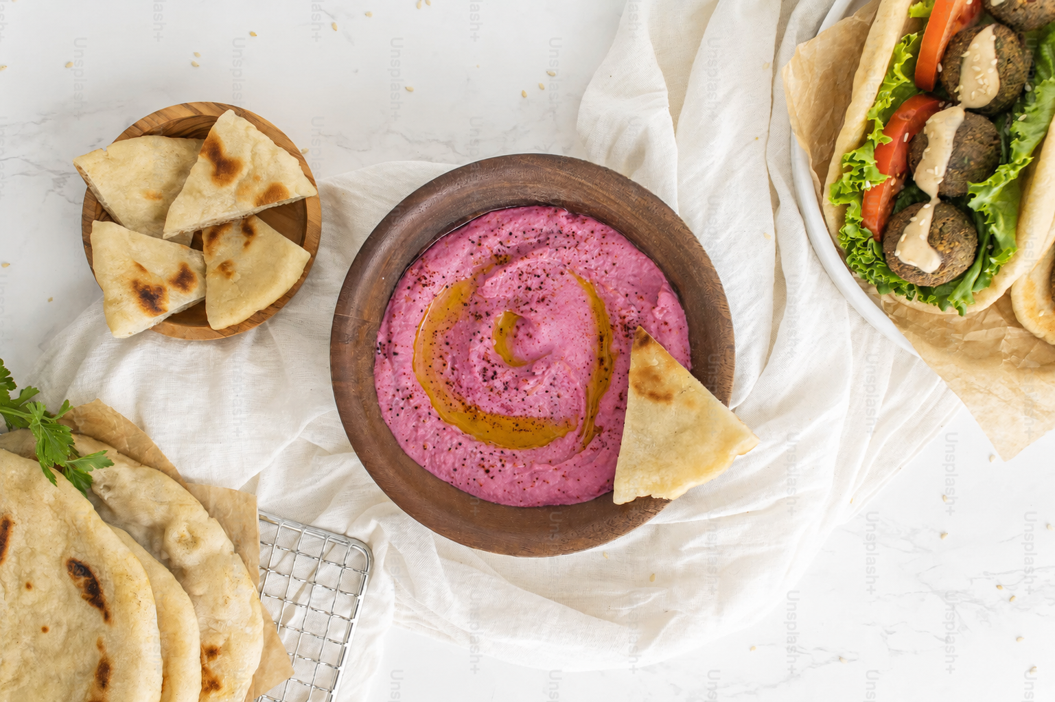 Pinkes Rote Beete Hummus