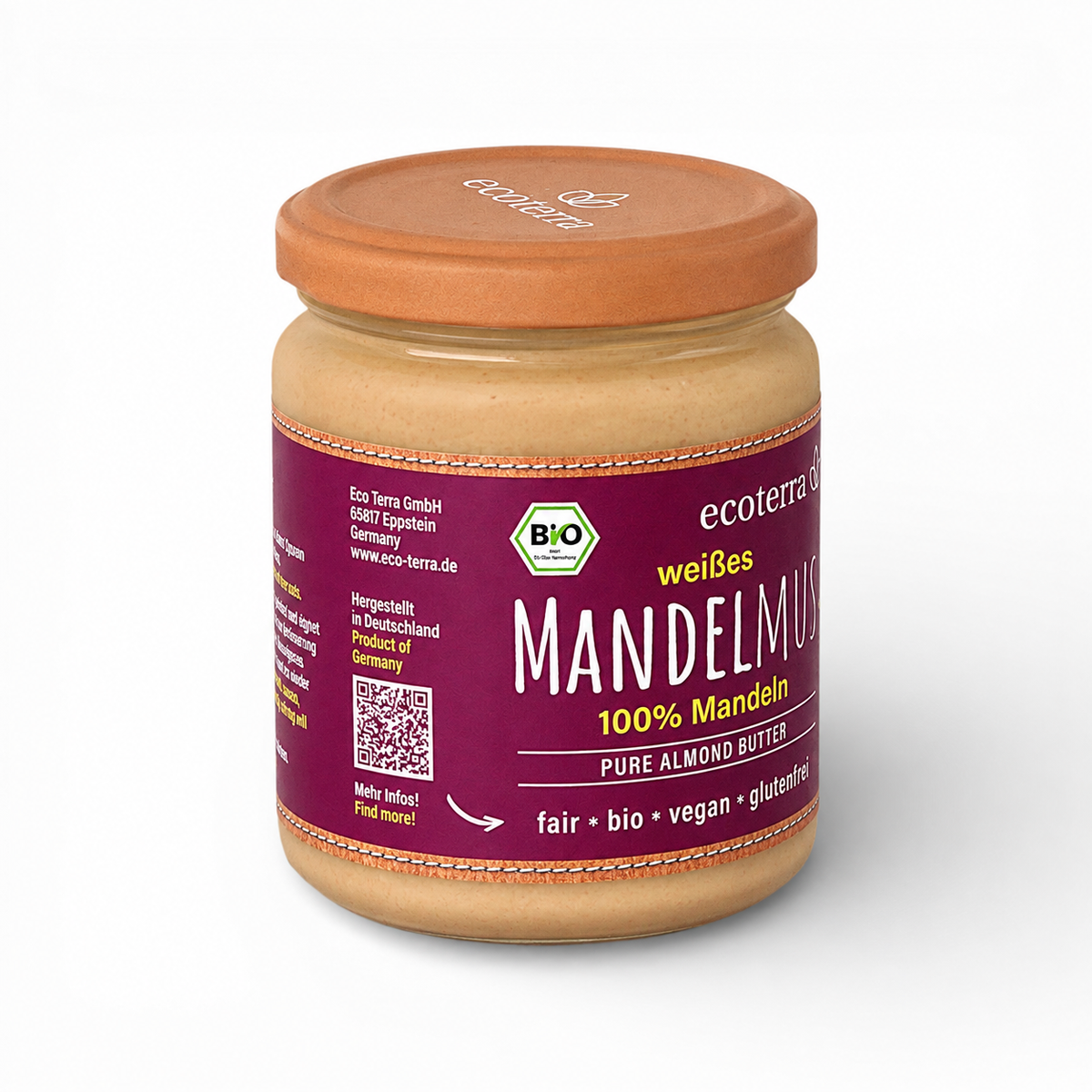 Bio Mandelmus weiß, 100% Mandel, fair gehandelt