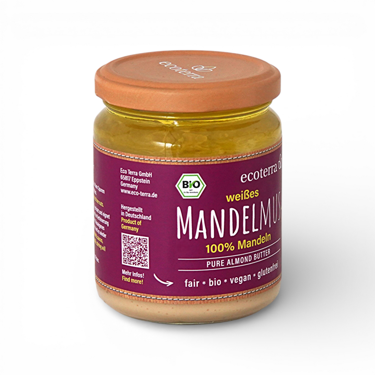 Bio Mandelmus weiß, 100% Mandel, fair gehandelt