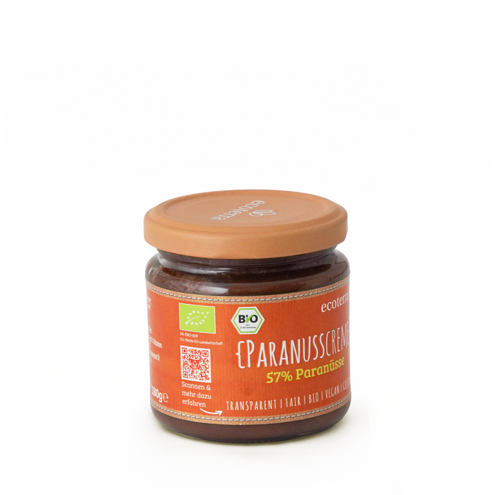 ecoterra Bio Paranuss Creme | 57% Paranüsse | vegan | glutenfrei | Fair | 180 g