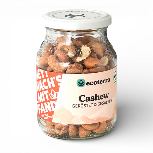 Bio Cashew geröstet & gesalzen, fair gehandelt -  250 g | inkl. 15ct Pfand