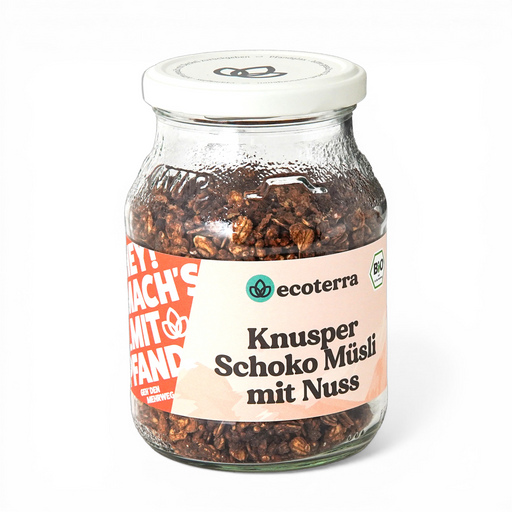 Bio Knusper Schoko Müsli mit Nuss, fair gehandelt - 200 g | inkl. 15ct Pfand