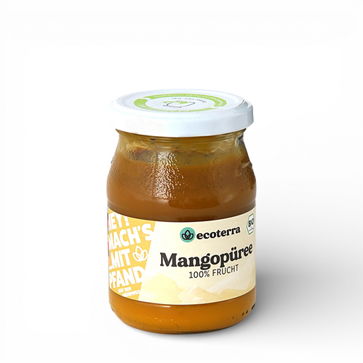 Bio Mangopüree, 100% Frucht, fair gehandelt - 250 g | inkl. 15ct Pfand