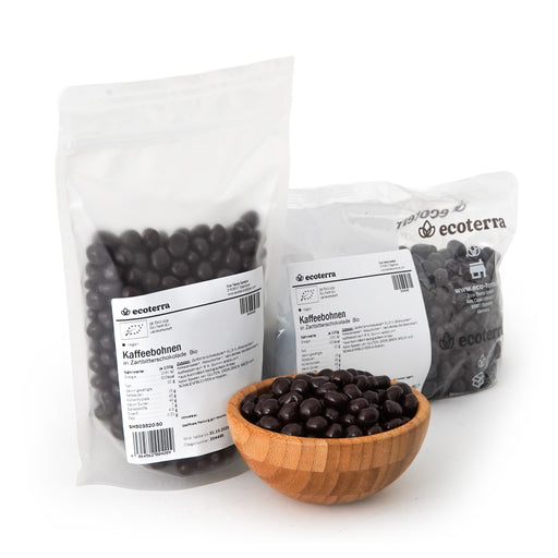 Bio Kaffeebohnen in Zartbitterschokolade | vegan