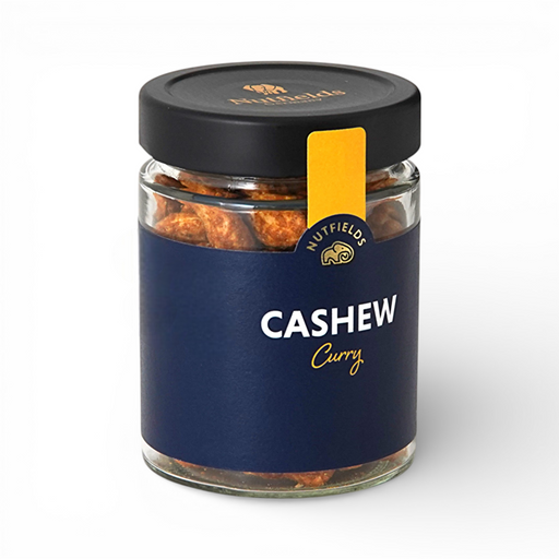 Nutfields Bio Jumbo Cashewkerne, geröstet, mit Curry, fair gehandelt - 125 g