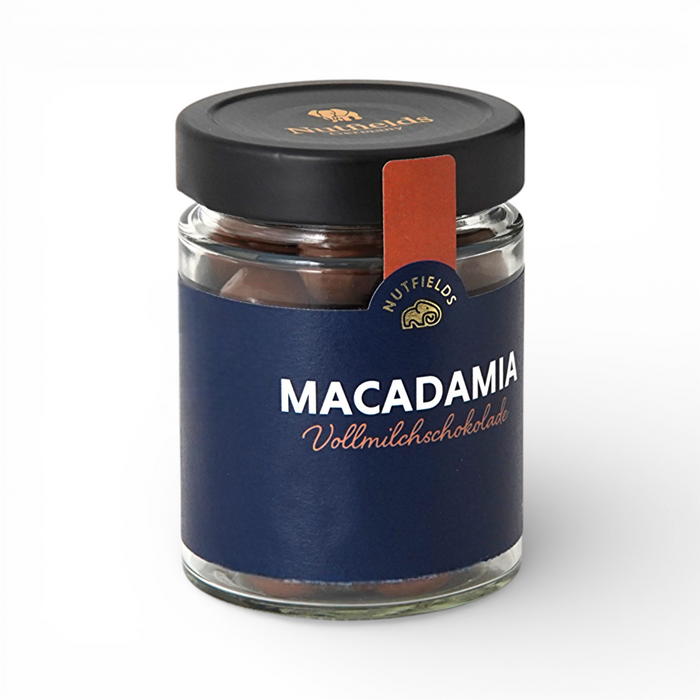 Nutfields Bio Macadamia in Vollmilchschokolade, fair gehandelt - 150 g