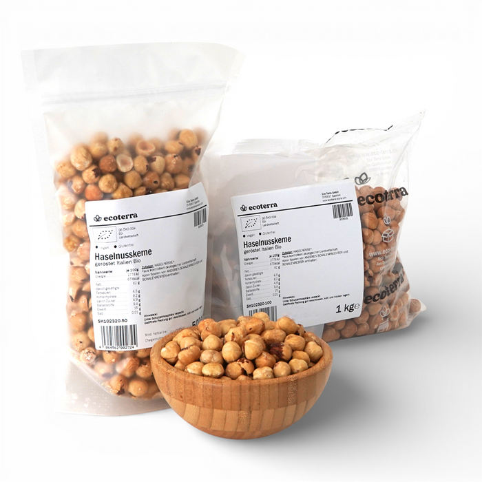 Bio Haselnüsse | geröstet | vegan | glutenfrei