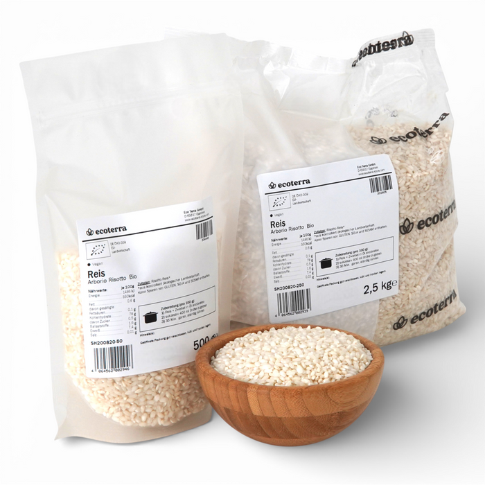 wie lange kann man risotto aufbewahren Bio Reis, Arborio Risotto— ecoterra Store