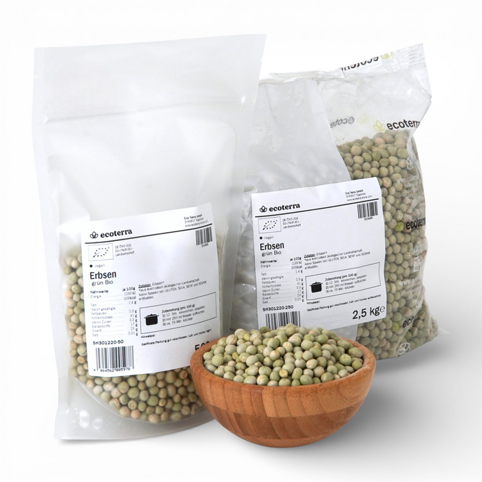 Bio Grüne Erbsen getrocknet