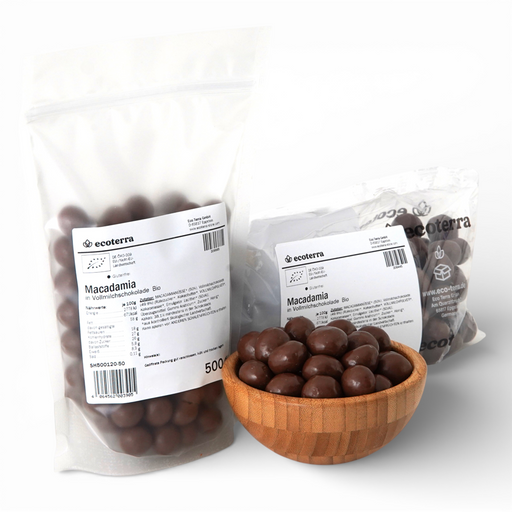 Bio Macadamia in Vollmilchschokolade