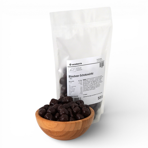 Bio Blaubeeren in Zartbitterschokolade | 500 g