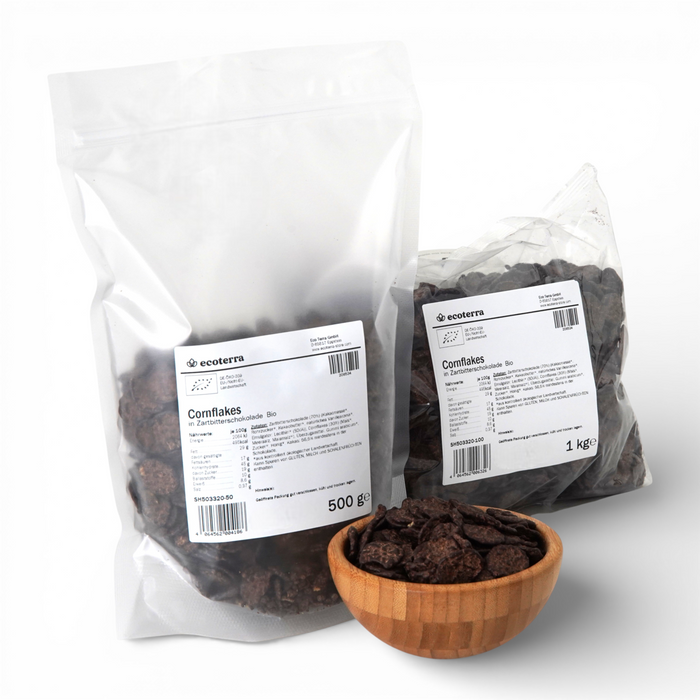 Bio Cornflakes in Zartbitterschokolade