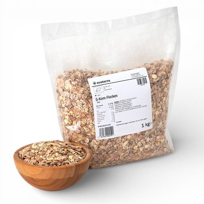 Bio 5-Mix Flocken, enthält Gluten