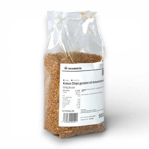 Kokos Chips geröstet mit Kokosblütenzucker | 500 g