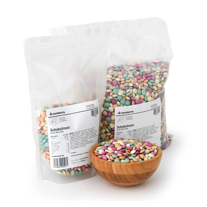 Bio Bunte Mini-Schokolinsen