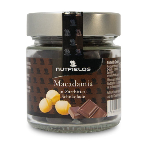 Nutfields Macadamia | in Zartbitterschokolade | vegan | 150 g