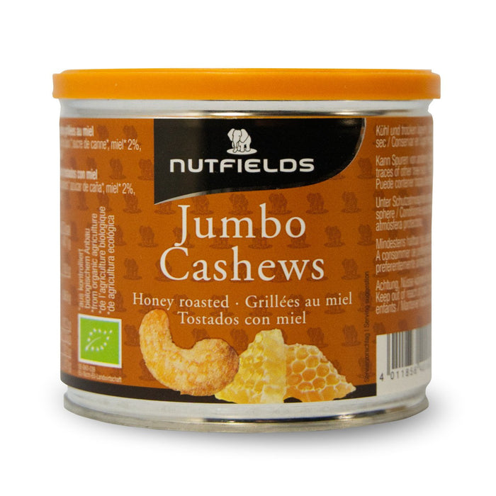 Nutfields Bio JUMBO Cashewkerne | Honig geröstet | 135 g