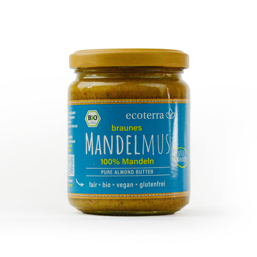 ecoterra Bio Mandelmus braun | 100% Mandeln | vegan | glutenfrei | Fair | 250 g
