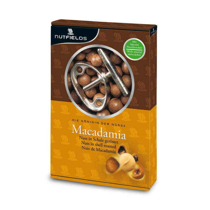 Nutfields Macadamia in Schale | geröstet | Nachfüllpack | mit Knacker | 1 kg