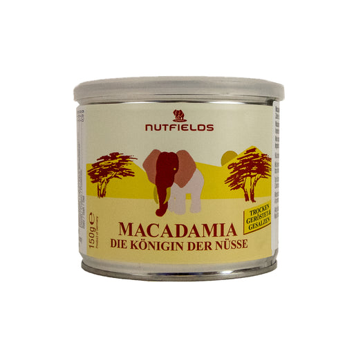 Nutfields Macadamia | geröstet und gesalzen | Motiv Elefant | 150 g
