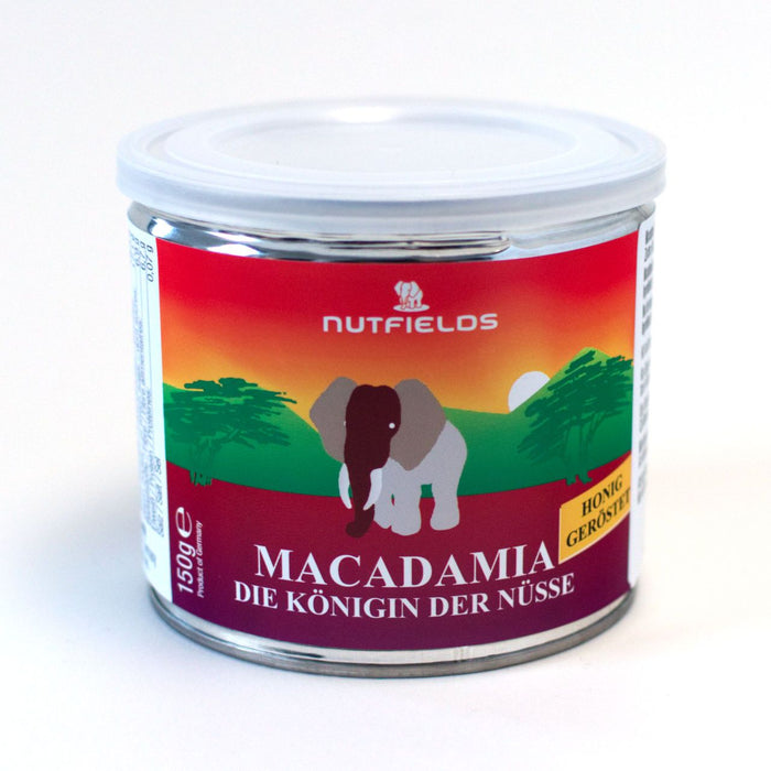Nutfields Macadamia | Honig geröstet | Motiv Elefant | 150 g