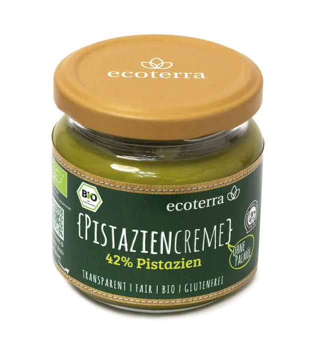 ecoterra Bio Pistazien Creme | 42% Pistazien | glutenfrei | Fair | 180 g