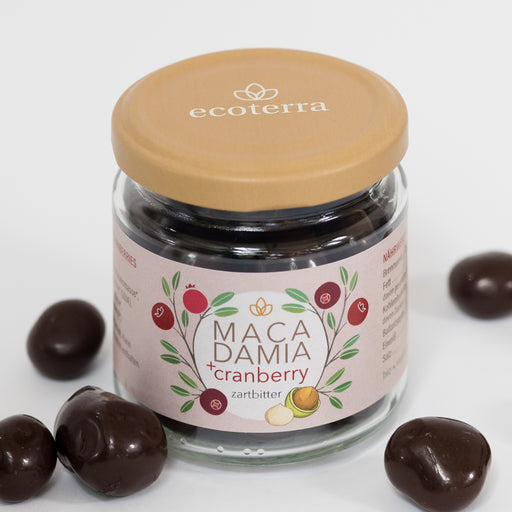 Macadamia Cranberry in Zartbitter-Schokolade